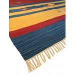 Pasargad Home Anatolian Kilim Collection Hand Woven Cotton Area Rug-5' x 8'