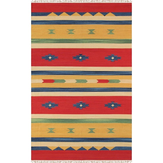 Pasargad Home Anatolian Hand-Woven Cotton Area Rug- 4' 0" X 6' 0" PBB-03 4X6