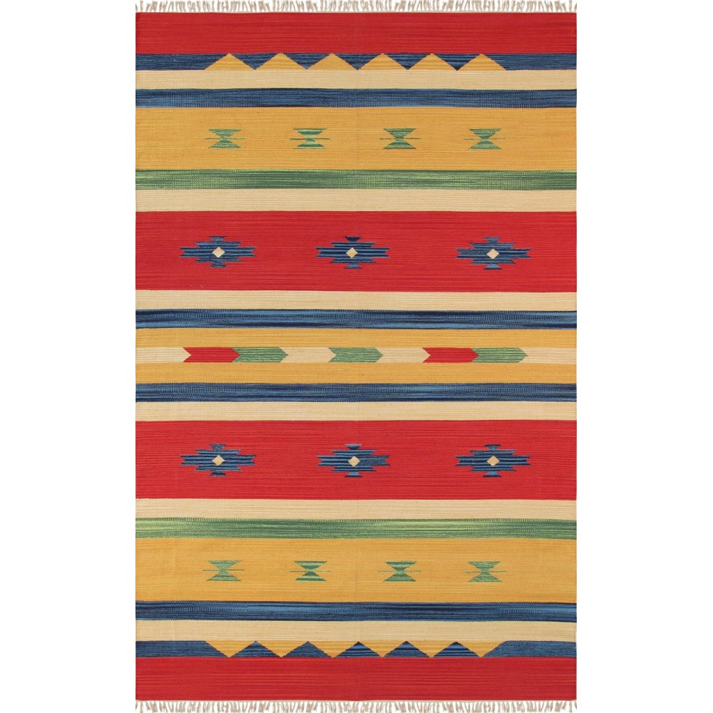 Pasargad Home Anatolian Hand-Woven Cotton Area Rug- 4' 0" X 6' 0" PBB-03 4X6