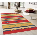 Pasargad Home Anatolian Hand-Woven Cotton Area Rug- 4' 0" X 6' 0" PBB-03 4X6