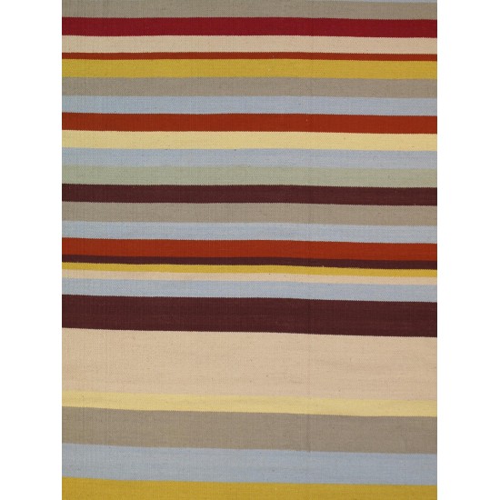 Pasargad Home Anatolian Collection Hand-Woven Cotton Area Rug- 5' 0" X 8' 0"