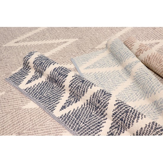 Pasargad Home Area Rug Simplicity Hand-Woven Cotton Grey 4' 0" X 6' 0"