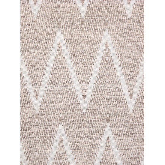 Pasargad Home Area Rug Simplicity Hand-Woven Cotton Beige 4' 0" X 6' 0"