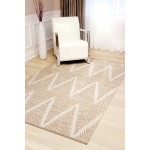 Pasargad Home Area Rug Simplicity Hand-Woven Cotton Beige 4' 0" X 6' 0"