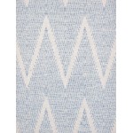 Pasargad Home Area Rug Simplicity Hand-Woven Cotton Aqua 4' 0" X 6' 0"