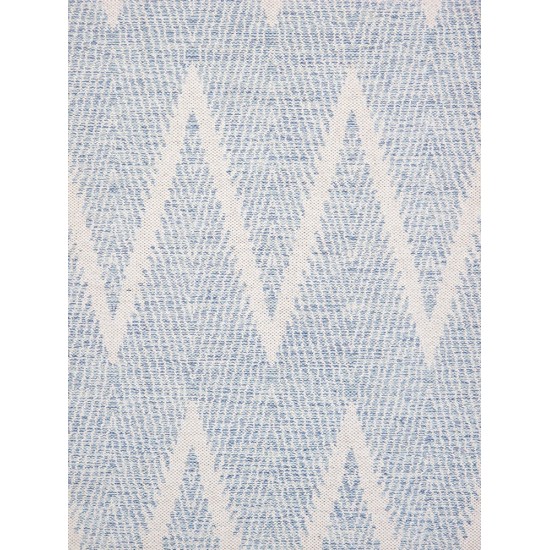 Pasargad Home Area Rug Simplicity Hand-Woven Cotton Aqua 4' 0" X 6' 0"