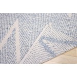 Pasargad Home Area Rug Simplicity Hand-Woven Cotton Aqua 4' 0" X 6' 0"