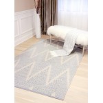 Pasargad Home Area Rug Simplicity Hand-Woven Cotton Aqua 4' 0" X 6' 0"