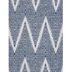 Pasargad Home Area Rug Simplicity Hand-Woven Cotton Navy 4' 0" X 6' 0"