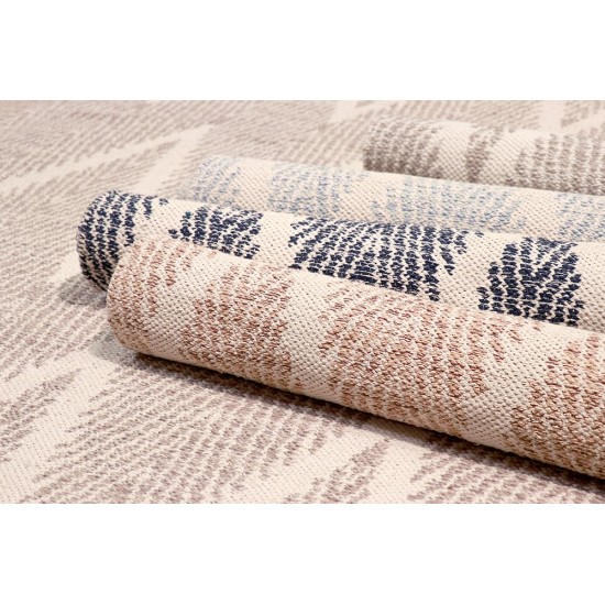 Pasargad Home Area Rug Simplicity Hand-Woven Cotton Navy 4' 0" X 6' 0"