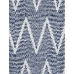 Pasargad Home Area Rug Simplicity Hand-Woven Cotton Navy 5' 0" X 8' 0"