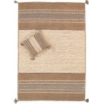 Pasargad Home Kilim Collection Hand-Woven Lamb's Wool Area Rug- 5' 2" X 7' 6"