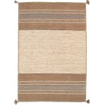 Pasargad Home Kilim Collection Hand-Woven Lamb's Wool Area Rug- 5' 2" X 7' 6"