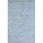 Pasargad Home Edgy Hand-Tufted Silk & Wool Blue Area Rug- 5' 0" X 8' 0"