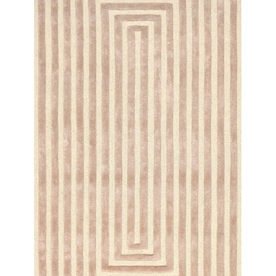 Edgy Hand-TuftedBamboo Silk & Wool Area Rug- 6' 0" X 9' 0" PVCM-05 6X9