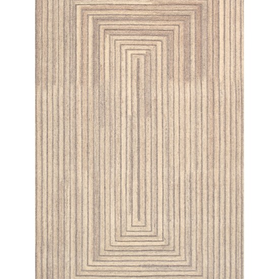 Edgy Hand-TuftedBamboo Silk & Wool Area Rug- 6' 0" X 9' 0" PVCM-06 6X9