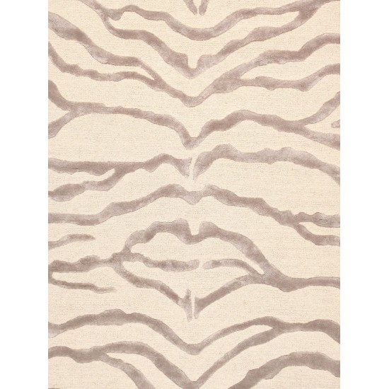 Edgy Hand-TuftedBamboo Silk & Wool Area Rug- 6' 0" X 9' 0" PVCSK-03 6X9