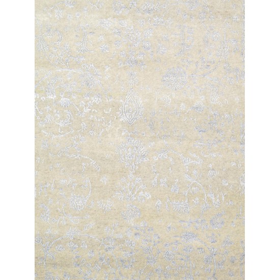 Pasargad Home Transitional Hand-Knotted Lamb's Wool Area Rug- 5' 8" X 7' 10"