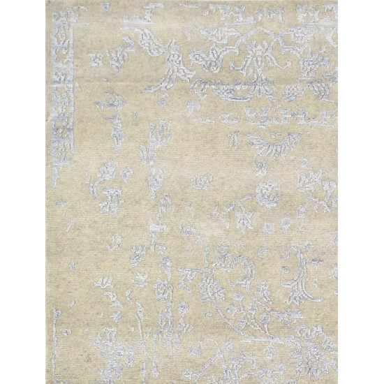 Pasargad Home Transitional Hand-Knotted Lamb's Wool Area Rug- 5' 8" X 7' 10"