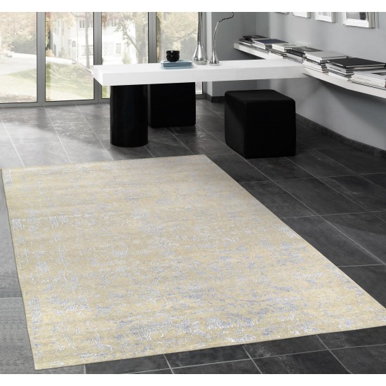 Pasargad Home Transitional Hand-Knotted Lamb's Wool Area Rug- 5' 8" X 7' 10"