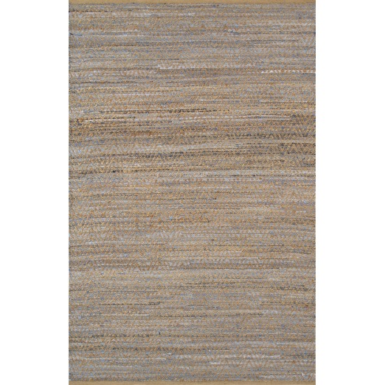 Pasargad Home Sumak Collection Hand-Knotted Hemp Area Rug- 5' 0" X 8' 0"