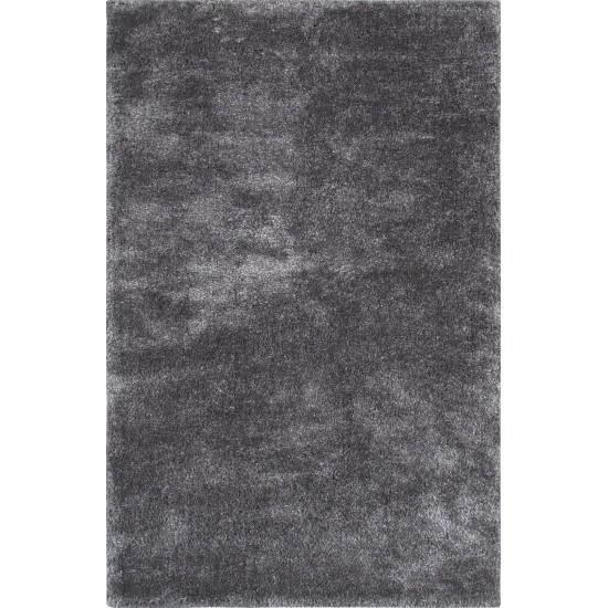 Pasargad Home Area Rug Modern Hand-Tufted Polyester, cotton Grey 5' 0" X 8' 0"