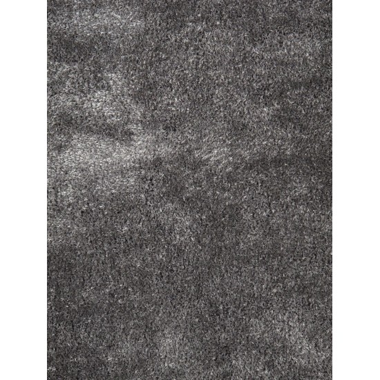 Pasargad Home Area Rug Modern Hand-Tufted Polyester, cotton Grey 5' 0" X 8' 0"