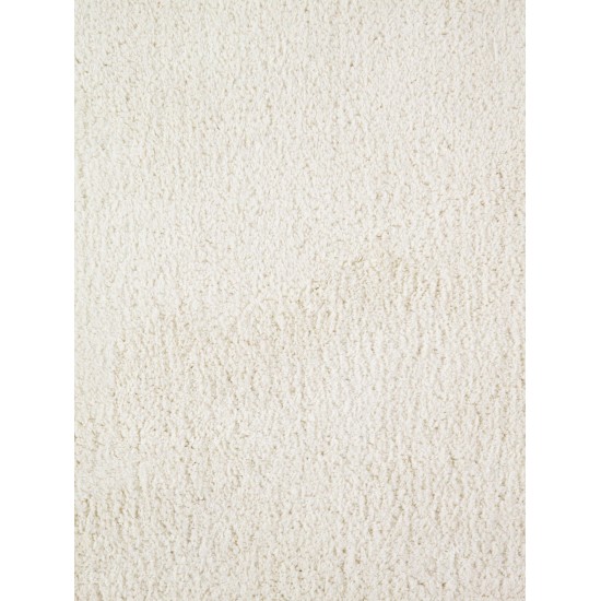 Area Rug Modern Hand-Tufted Polyester, cotton Ivory 5' 0" X 8' 0"