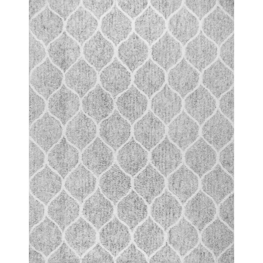 Paris Shag Moroccan Hand-Woven Microfiber & cotton Shaggy Rug- 5' 0" X 8' 0"