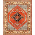 Pasargad Home Serapi Hand-Knotted Lamb's Wool Area Rug- 12' 1" X 15' 1"