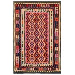Pasargad Home Vintage Kilim Collection Multi Wool Area Rug- 6' 4" X 10' 0"