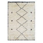 Pasargad Home Moroccan Collection Hand-Knotted Wool Area Rug- 6' 0" X 9' 0"