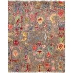 Pasargad Home Moroccan Collection Hand-Knotted Wool Area Rug- 7'10" X 9' 7"