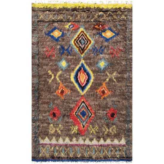 Pasargad Home Casablanca Moroccan Hand-Knotted Wool Area Rug- 5'11" X 9' 3"