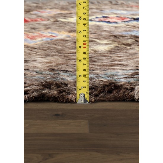 Pasargad Home Casablanca Collection Hand-Knotted Wool Area Rug- 5'10" X 8'10"