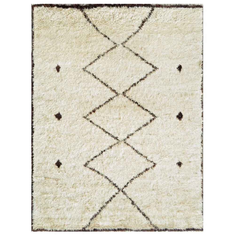 Pasargad Home Moroccan Collection Hand-Knotted Wool Runner 8'11" X 11'11" Pasargad Home Moroccan Collection Hand-Knotted Wool Runner 8'11" X 11'11"