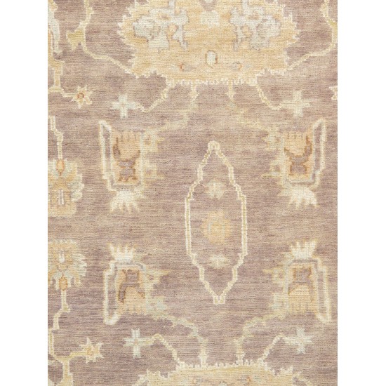 Pasargad Home Oushak Hand-Knotted Lamb's Wool Area Rug- 9' 3" X 11' 10"