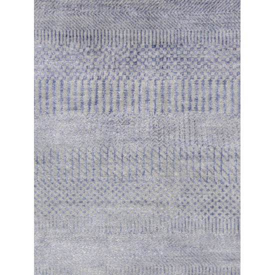 Pasargad Home Transitional Hand-Knotted Silk & Wool Area Rug- 9' 1" X 12' 3"