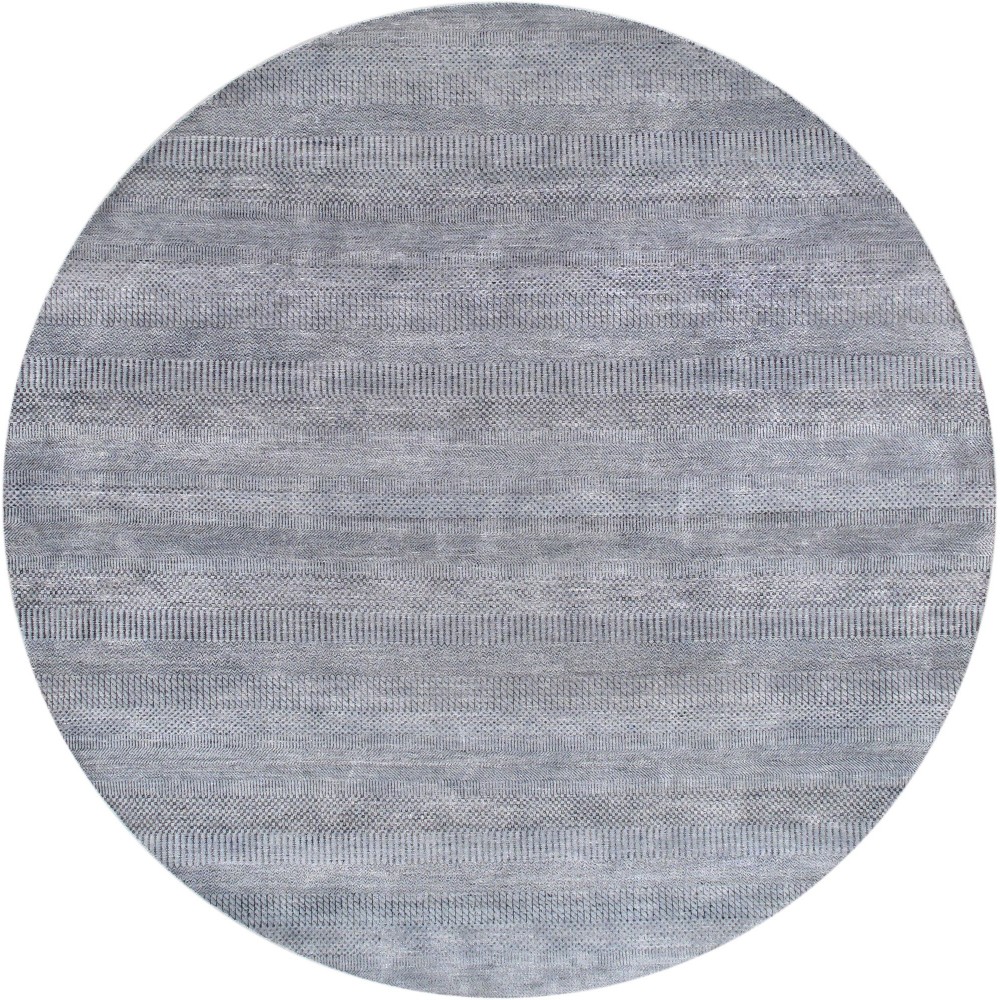 Pasargad Home Transitional Hand-Knotted Silk and wool Area Rug- 8' 2" X 8' 2" Pasargad Home Transitional Hand-Knotted Silk and wool Area Rug- 8' 2" X 8' 2"