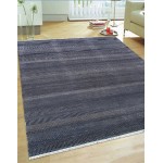 Pasargad Home Transitiona Hand-Kontted Silk & Wool Area Rug- 6' 0" X 9' 0"