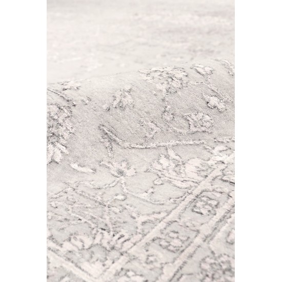 Pasargad Home Transitiona Hand-Knotted Silk & Wool Area Rug- 9' 0" X 12' 0"