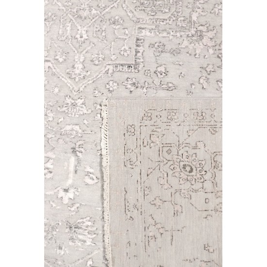 Pasargad Home Transitiona Hand-Knotted Silk & Wool Area Rug- 9' 0" X 12' 0"