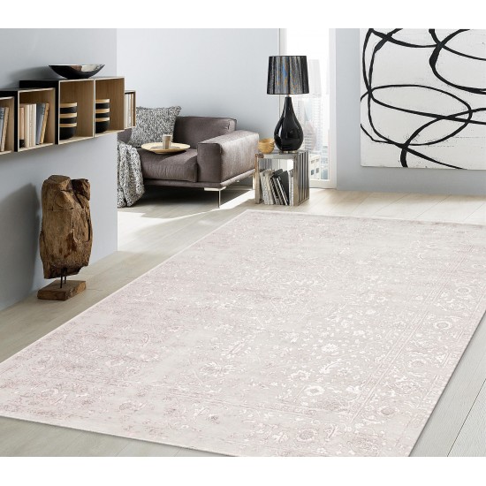 Pasargad Home Transitiona Hand-Knotted Silk & Wool Area Rug- 9' 0" X 12' 0"
