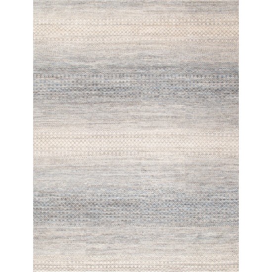 Pasargad Home Transitiona Collection Hand-Knotted Wool Area Rug- 9' 1" X 12' 0"