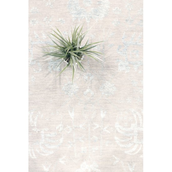 Pasargad Home Transitiona Hand-Knotted Silk & Wool Area Rug-10' 0" X 13' 5"