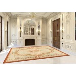 Pasargad Home Antique Abusson Beige Lamb's Wool Area Rug-11' 4" X 19' 0"