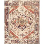 Pasargad Home Serapi Hand-Knotted Wool Area Rug (9'11" X 10' 2", Ivory)