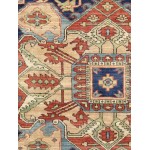 Pasargad Home Serapi Hand-Knotted Wool Ivory/Navy Area Rug- 9' 9" X 10'10"