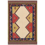 Pasargad Home Vintage Anatolian Ivory Lamb\'s Wool Area Rug- 5\' 1" X 7\' 9"