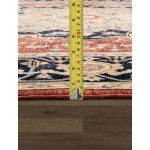 Pasargad Home Serapi Collection Hand-Knotted Rust/Navy Wool Area Rug- 8' x 10'